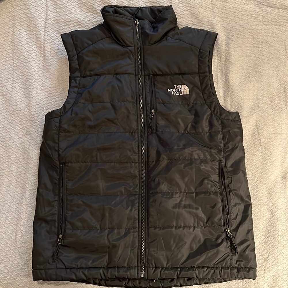 Small Black North Face Pillow Vest